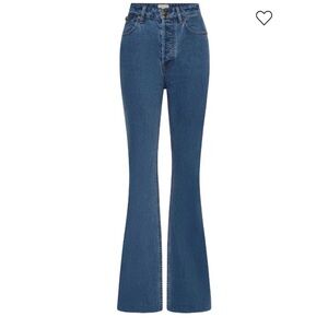Rebecca Vallance Flared Blue Jeans (Gisele Jean)